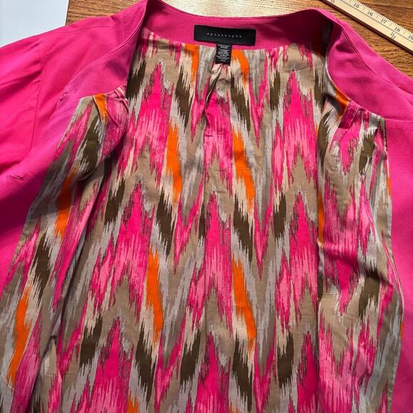 Apostrophe Jacket Women's Size 24W Pink Boho Preppy - Picture 5 of 7